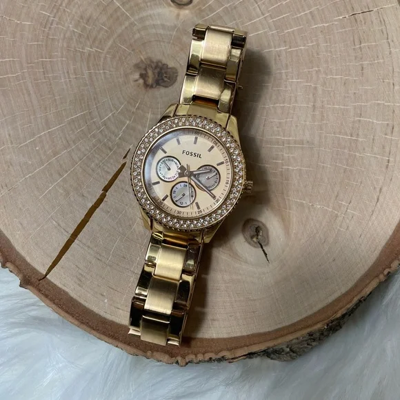 Fossil Stella Glitz Rose Gold Multi Function Watch - Picture 12 of 12